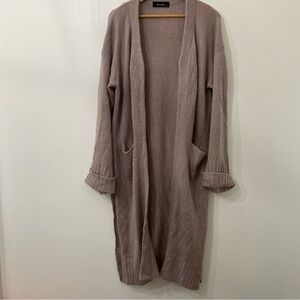 Purple Knit Duster Cardigan | M